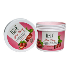 Tesla painless Cream Wax Strawberry Flavor